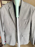 皮爾卡丹（pierre cardin）淺灰色西服套裝男士三件套免燙商務(wù)休閑職業(yè)正裝薄款修身西裝外套 淺灰色(兩件套) M 曬單實(shí)拍圖
