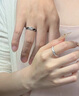 老鳳祥足銀情侶對戒訂婚求婚戒指男女士活口飾品情人節生日禮物女友老婆 999足銀*枯木逢春情侶戒指*刻字 曬單實(shí)拍圖