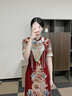 枝己秀禾服新中式2025新款情侶裝結婚禮服敬酒服古裝新娘嫁衣龍鳳褂 8303旗袍（僅女裝） S 曬單實(shí)拍圖