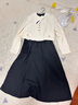 歌莉婭（GOELIA）一整套歐美時(shí)尚穿搭春日新款女高級(jí)感歐若風(fēng)小香風(fēng)套裝1CCCAB050 05W米白 S 曬單實(shí)拍圖