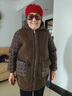 俞兆林（YUZHAOLIN）媽媽冬裝厚顆粒絨皮毛一體外套女冬季2024新款時(shí)尚洋氣中老年女裝 褐色  XL 【建議90-105斤穿】 曬單實(shí)拍圖
