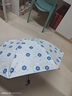 寬綿全自動(dòng)雨傘學(xué)生女加厚時(shí)尚潮流晴雨兩用大號折疊防曬ins傘 木槿花米白【手動(dòng)加固款】 曬單實(shí)拍圖