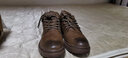 公牛世家馬丁靴男鞋春夏季新款休閑防滑工裝靴子男士厚底增高中高幫皮鞋男 咖色【四季款單鞋】GN124101375 40 (標準運動(dòng)碼) 曬單實(shí)拍圖