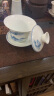 MULTIPOTENT功夫茶具三才盖碗手绘山水如意薄胎瓷盖碗 实拍图