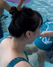swimbobo婴儿游泳趴圈 免充气游泳圈 游泳装备婴儿洗澡戏水裤兜款 蓝色 实拍图