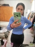 半繪早秋polo領(lǐng)毛衣女2025秋冬新款長袖內(nèi)搭打底針織衫修身短款上衣潮 藍(lán)色 S 建議7590斤 曬單實(shí)拍圖