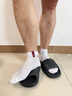 恒源祥男士襪子加大碼短襪男純棉消臭春夏季加寬特大防滑運動(dòng)襪 【網(wǎng)眼39-44碼】2白灰2白藍2白紅 曬單實(shí)拍圖