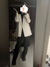 伯德小姐黑色西裝褲女士正裝褲夏季面試職業(yè)褲子垂感西褲休閑闊腿褲 KZ171 黑色【有松緊腰】適合167cm以上 XL -適合115-125斤可穿 曬單實拍圖
