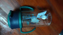 日康（rikang）水杯 儿童水壶婴儿学饮杯吸管杯带重力球背握两用300ML 青绿B1044 实拍图