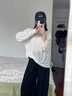SPOSWRUNS海邊度假泳衣比基尼罩衫可下水游泳外搭沙灘衣溫泉罩衣外套女 白色 均碼 曬單實(shí)拍圖