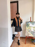 卓詩(shī)尼厚底切爾西靴女2025年秋冬季新款加絨女靴增高煙筒靴短靴馬丁靴 黑色-單里 37 曬單實(shí)拍圖