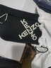 高田賢三（KENZO）禮物男女款黑色Big-X字母滌綸混紡胸包腰包FB5 5SA225 F21 99 曬單實(shí)拍圖