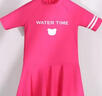 WATERTIME/水川 兒童泳衣女孩青少年女童連體大童寶寶泡溫泉專(zhuān)業(yè)泳裝 曬單實(shí)拍圖