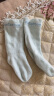 全棉时代婴儿袜子男女童中筒四季棉袜舒适透气 蔚蓝+白+天蓝（3双装)7.5cm 实拍图
