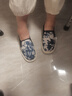 奶奶山老北京布鞋女復古風(fēng)元青花千層底透氣吸汗舒適休閑鞋女老式布底鞋 白底蘭花  松緊口【純布底】 38 【適合38碼的腳】 曬單實(shí)拍圖