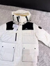 鴨鴨中長款羽絨服男2025冬季最新款防風(fēng)保暖加厚情侶款寬松連帽厚外套 米白色 XL 曬單實(shí)拍圖