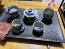 旅序 青花瓷蓋碗茶杯功夫茶具小套裝陶瓷泡茶碗家用辦公會(huì)客整套 老陶泥【千里江山-缸杯12頭】 曬單實(shí)拍圖