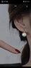 伊黛兒S925銀耳環(huán)女耳扣2025新款仿珍珠耳釘高級感小眾設(shè)計輕奢耳飾 耳環(huán)銀色一對E3105 曬單實拍圖