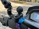 RAM摩托車手機(jī)支架 哈雷寶馬川崎通用型鋁合金車把抱箍手機(jī)固定支架 中號(hào)固定底座 曬單實(shí)拍圖