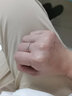 明牌珠寶 鉑金Pt950白金百搭小光圈素圈情侶戒指送禮男女BFM0076 鉑金戒指 16號 約1.27克 曬單實(shí)拍圖