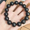 石玥珠寶精品8mm紅瑪瑙手串本命年蛇年轉運珠手鏈男女士款 水晶瑪瑙 14mm黑瑪瑙手串 曬單實(shí)拍圖