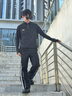 安德瑪（Under Armour）長袖T恤男士彈力打底衫半拉鏈立領(lǐng)速干健身服跑步運(yùn)動(dòng)上衣 黑色/指洞款/24600603-001 XL 曬單實(shí)拍圖