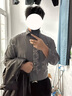 胖鴿胖子大碼黑色cleanfit皮衣外套男秋冬款感痞帥美式復(fù)古潮牌機(jī)車皮 黑色 5XL 建議200-230斤可穿 曬單實(shí)拍圖