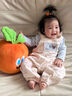 G.DUCKKIDS小黃鴨嬰兒早秋套裝小月齡女寶秋裝2025新款洋氣時(shí)髦背帶褲兩件套 米色背帶褲+藍(lán)色花邊領(lǐng)T 73cm 73 曬單實(shí)拍圖