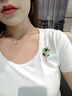 迪后（Dirholl）品牌玉蘭花胸針高檔女士絲巾扣精致別針配飾品送女友老婆生日禮物 DH璀璨玉蘭花胸針【精美禮盒】 曬單實拍圖