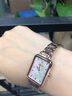 西騰（CITOLE）手表女石英手表時(shí)尚ins風(fēng)輕奢方形送女友情人節禮物腕表5231 CT5231鋼帶玫白女 曬單實(shí)拍圖