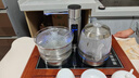 惟聚 全自動(dòng)上水電熱燒水壺泡茶專(zhuān)用 茶臺電磁爐茶具套裝嵌入式電茶爐 黑色 曬單實(shí)拍圖