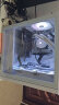 先马（SAMA）平头哥M8 雪装版 游戏办公mini电脑主机箱 前板铁网/玻璃侧透/支持M-ATX主板240水冷/U3/纯白色 实拍图