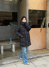 高梵黑金鵝絨服機(jī)能4.0五格羽絨服2024年新款男女同款中長款冬裝外套 高定騎士黑 S 曬單實拍圖