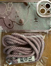 赫豹 電鍍框閃粉紙可愛熊iphone15promax手機(jī)殼蘋果14/13/12斜挎可背帶掛繩透明軟殼 粉色熊耳+漸變閃粉卡紙-斜跨繩 iPhone 15 曬單實(shí)拍圖