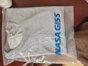 NASA GISS重磅260g纯棉短袖t恤男纯色圆领厚实不透纯白打底衫男女体恤上衣 麻灰 S体重85-110斤 实拍图