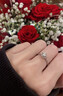 鉆石世家 守護系列18K金鉆石戒指群鑲克拉效果 求婚結(jié)婚紀(jì)念日 主石13分 12號 曬單實拍圖