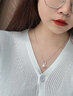 EothS925銀淡水珍珠兔子項鏈女鎖骨鏈輕奢玫瑰金吊墜送女友生日禮物 925銀淡水珍珠兔子項鏈 曬單實(shí)拍圖
