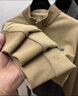 皮爾卡丹（pierre cardin）半拉鏈立領(lǐng)衛(wèi)衣男春秋季運(yùn)動(dòng)透氣t恤男長袖內(nèi)搭男士秋裝打底衫潮 卡其 XL 175【建議體重體重130-150斤】 曬單實(shí)拍圖