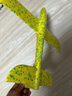蒂米妮大號(hào)手拋飛機(jī)玩具發(fā)光戶(hù)外滑行飛機(jī)兒童回旋投擲滑翔泡沫飛機(jī)模型 彩燈紅色飛機(jī)一個(gè) 曬單實(shí)拍圖
