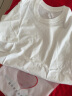 南极人纯棉短袖T恤女士夏季圆领套头宽松潮流透气打底衫上衣休闲白T 实拍图