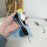 皓梵潔香囊刺繡手工diy材料包茉莉花荷包平安鎖刺繡禮物掛件車(chē)載香包 茉莉花刺繡香囊材料包（含禮盒） 曬單實(shí)拍圖