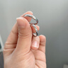 中國黃金CHINA GOLD一鹿有你情侶戒指足銀鉆戒結求婚戒指紀念日禮物送女友老婆生日 足銀麋鹿情侶鉆石戒指 曬單實(shí)拍圖