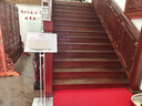 標展鋁合金立式指示牌雙桿立牌導向牌A3燈箱立牌酒店廣告牌戶(hù)外展架 方底A3銀 曬單實(shí)拍圖