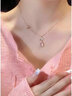 KRISTEN JUDI蝴蝶項鏈女銀粉玉髓吊墜輕奢小眾學(xué)生鎖骨鏈送女友生日實(shí)用禮物 白金色送閨蜜紀念日實(shí)用禮盒 銀項鏈首飾飾品浪漫表白有意義 曬單實(shí)拍圖