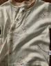 優(yōu)奇新生嬰兒分體套裝純棉寶寶秋衣秋褲初生兒兩件套滿月服嬰兒睡衣 曬單實(shí)拍圖