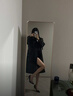 春乏英倫風(fēng)大衣女2025春秋季新款潮牌風(fēng)衣外套女中長(cháng)款小個(gè)子上衣女 黑色 S 105-115斤【卡碼拍小】 曬單實(shí)拍圖