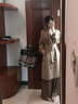 舒芳蝶（shufangdie）英倫風(fēng)早秋風(fēng)衣外套女小個子2025新款女裝高級感超好看大衣中長款 卡其色長款 M 曬單實拍圖