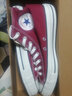 匡威（Converse）帆布運動(dòng)板鞋 ALL STAR HI高幫休閑鞋 經(jīng)典男女全明星 日本直郵 MO-深紅色 26.5 曬單實(shí)拍圖