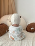 維尼酷克嬰兒睡衣春秋純棉嬰幼兒小月齡護(hù)肚長袖連體衣服寶寶開扣防踢睡袍 小象蘑菇 80 曬單實(shí)拍圖