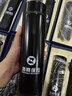慕馨保溫杯定制logo杯印字定做公司開(kāi)業(yè)廣告紀念禮品訂制套裝水杯刻字 二件套智能款 黑色 曬單實(shí)拍圖